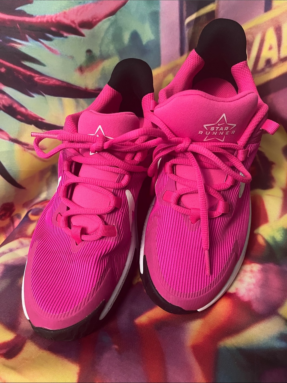 Big Kid’s Hot Pink Athletic Sneakers Size 5Y
